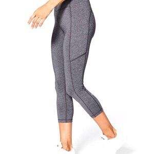 Lululemon Speed Up Crop size 4 Leggings 21" Heathered Black Gray